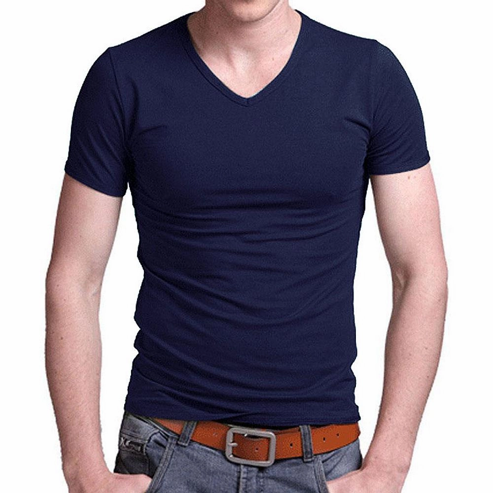West Louis™ V-neck Cotton T-Shirt