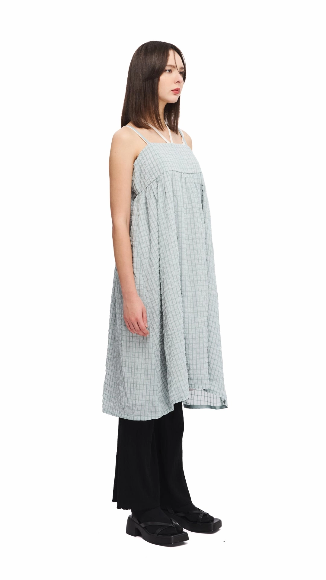 Wrinkle Chiffon Slipdress
