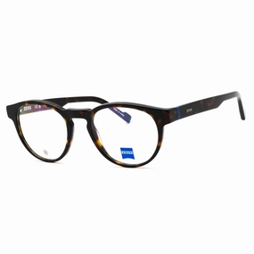 Zeiss Men's Eyeglasses - Dark Tortoise Acetate Full Rim Oval Shape Frame| ZS23535 239